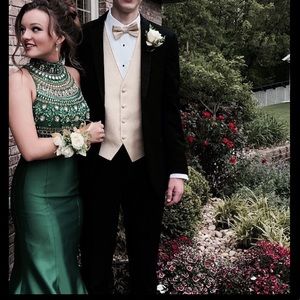 Green Sherri Hill Dress (Prom)